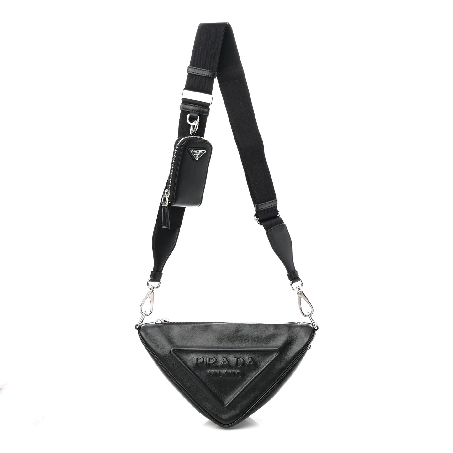 Grace Lux Triangle Shoulder Bag Black