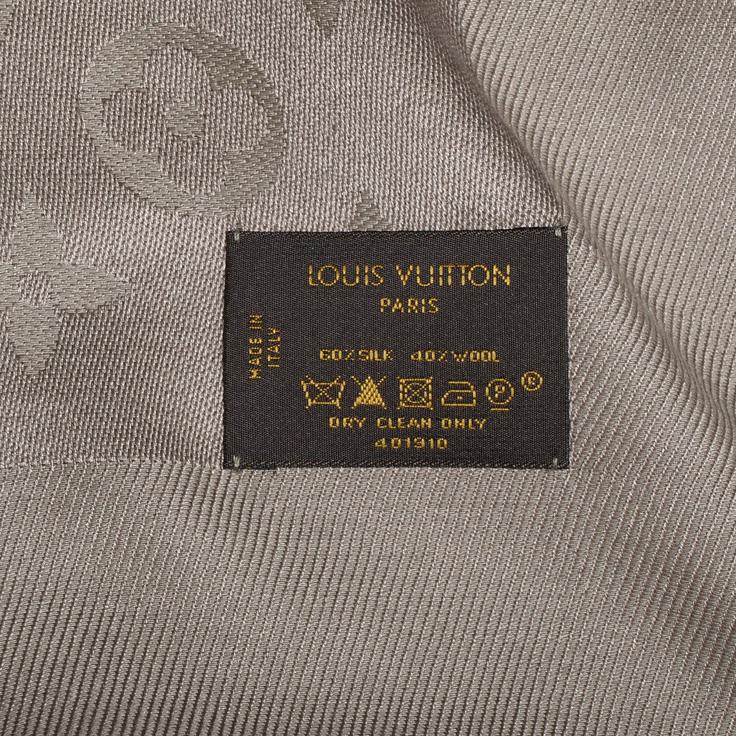 Silk Wool Monogram Shawl Verone