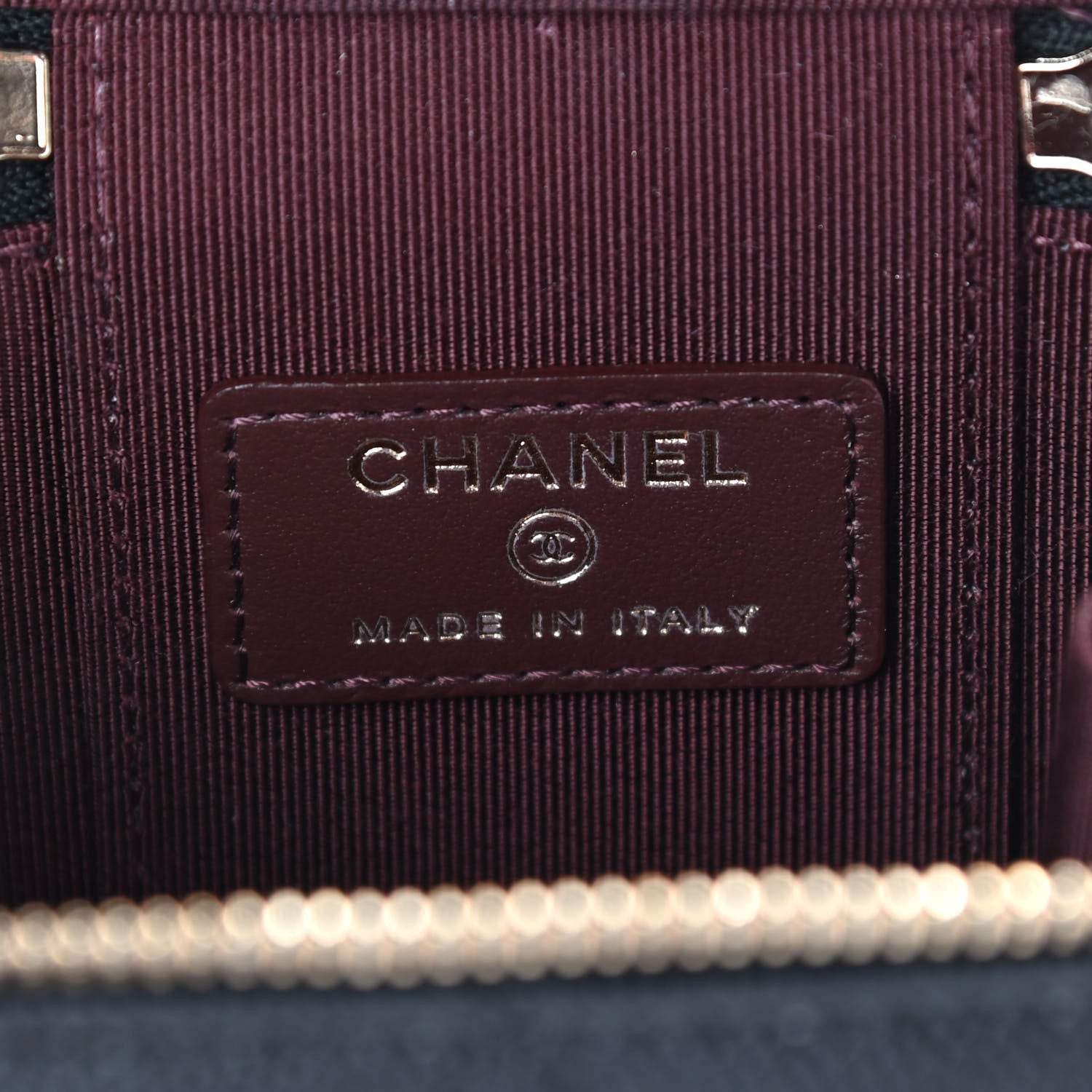 Chanel Caviar Quilted Mini Vanity Case With Chain Black 6 of 10