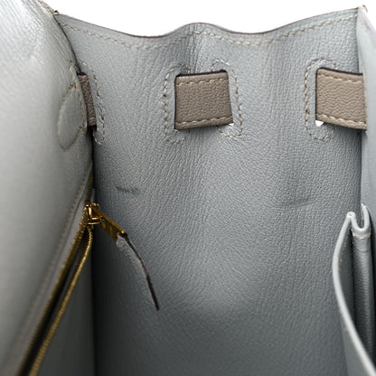 Hermes Chevre Mysore Kelly Sellier 28 Gris Tourterelle Beton 13 of 18