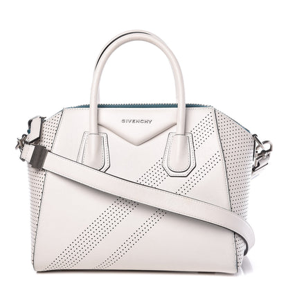 Givenchy Lambskin Perforated Small Antigona White 1 of 20