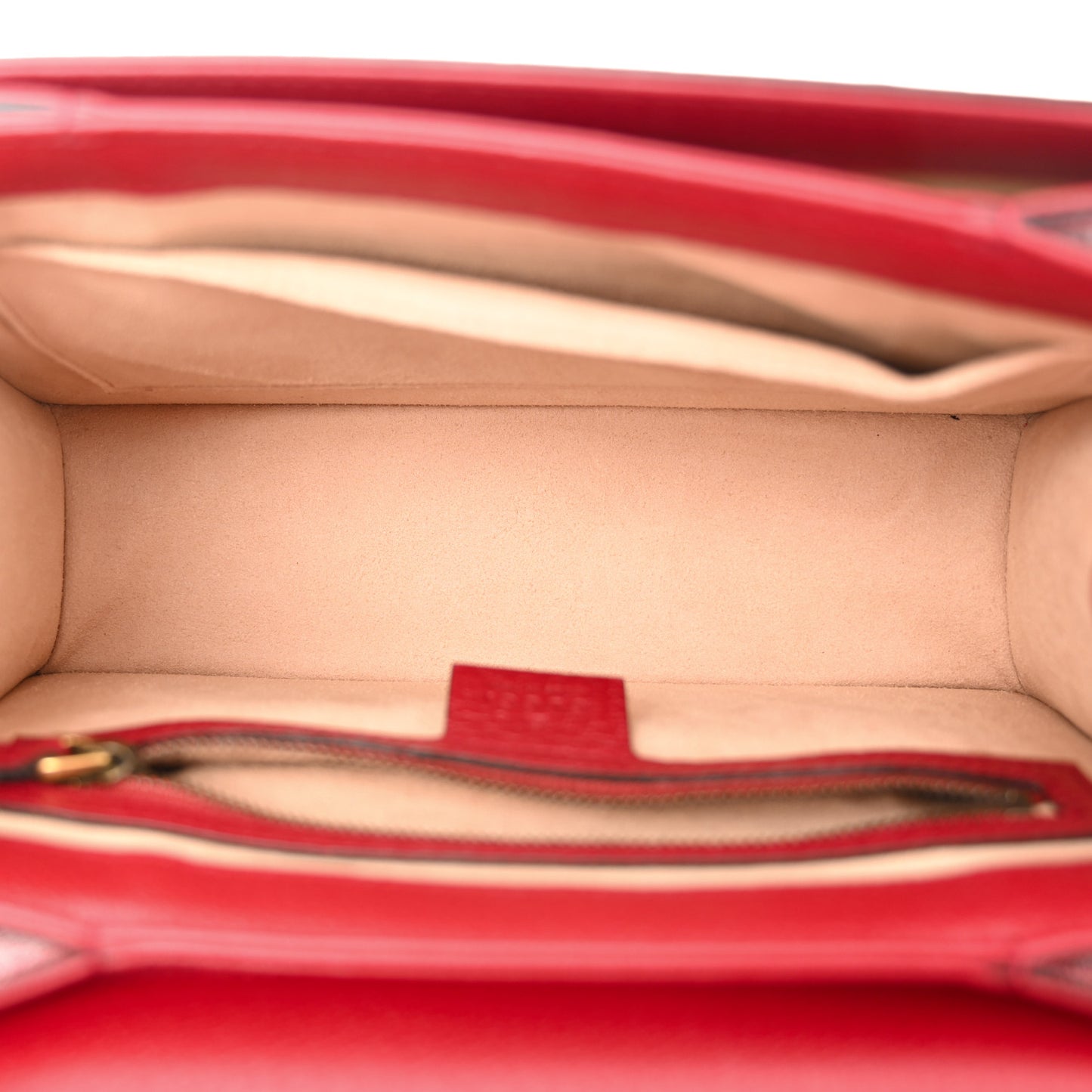 GG Supreme Monogram Small Queen Margaret Top Handle Bag Red