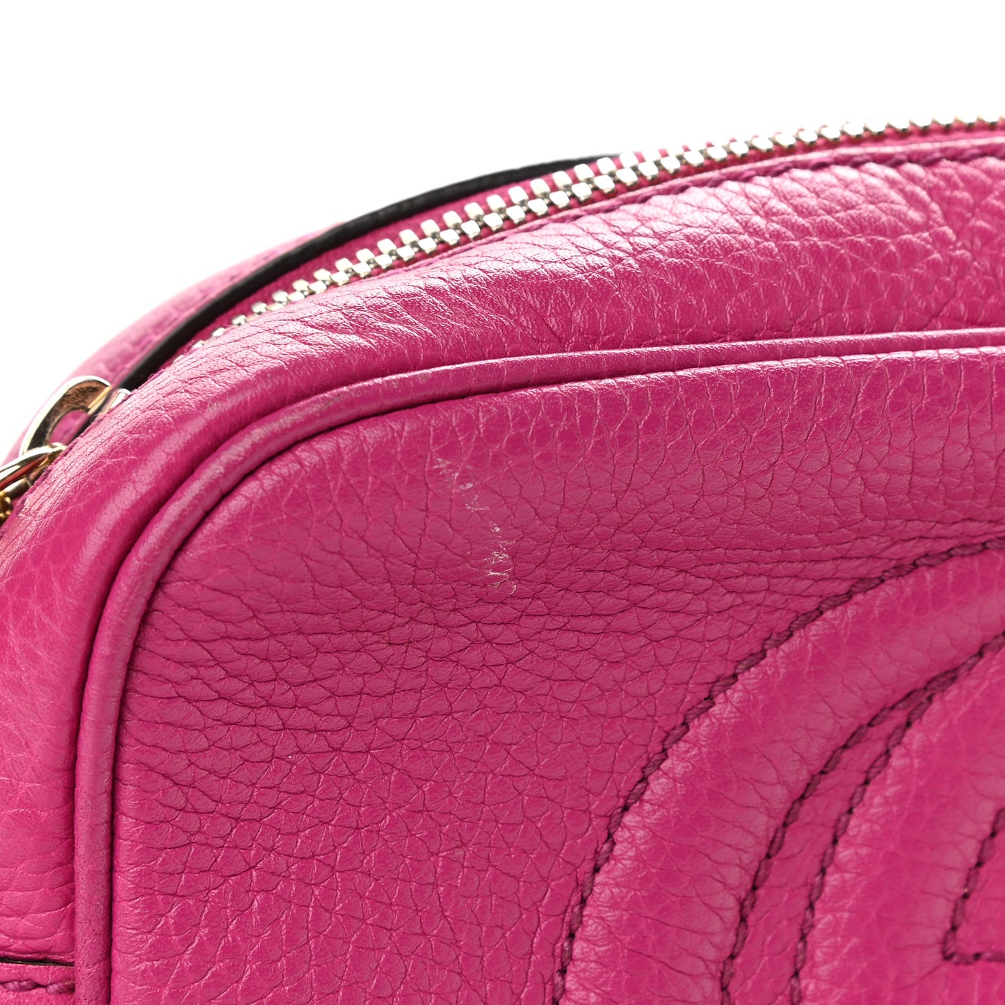 Cellarius Calfskin Small Soho Disco Bag Bright Bouganville