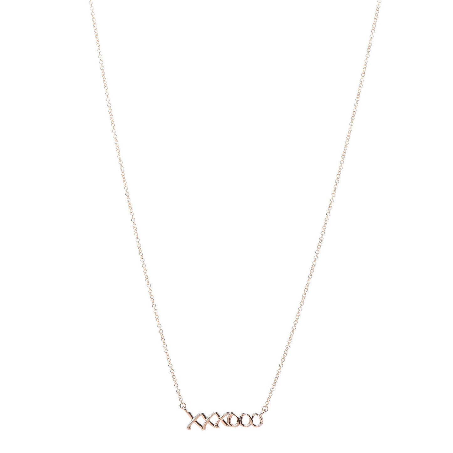 18K Rose Gold Paloma's Graffiti Love and Kisses Pendant Necklace