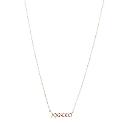 Tiffany 18K Rose Gold Paloma's Graffiti Love and Kisses Pendant Necklace 1 of 6