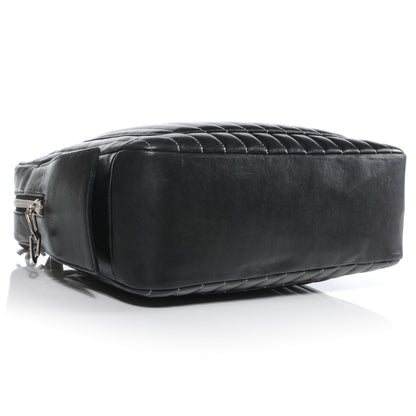 Chanel Lambskin Vertical Quilted Mademoiselle Camera Case Black 4 of 9