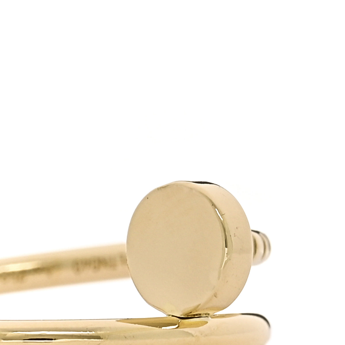 Cartier 18K Yellow Gold Small Juste Un Clou Ring 53 6.5 4 of 6