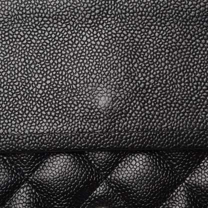 Chanel Caviar Quilted Jumbo Double Flap Black 9 of 13