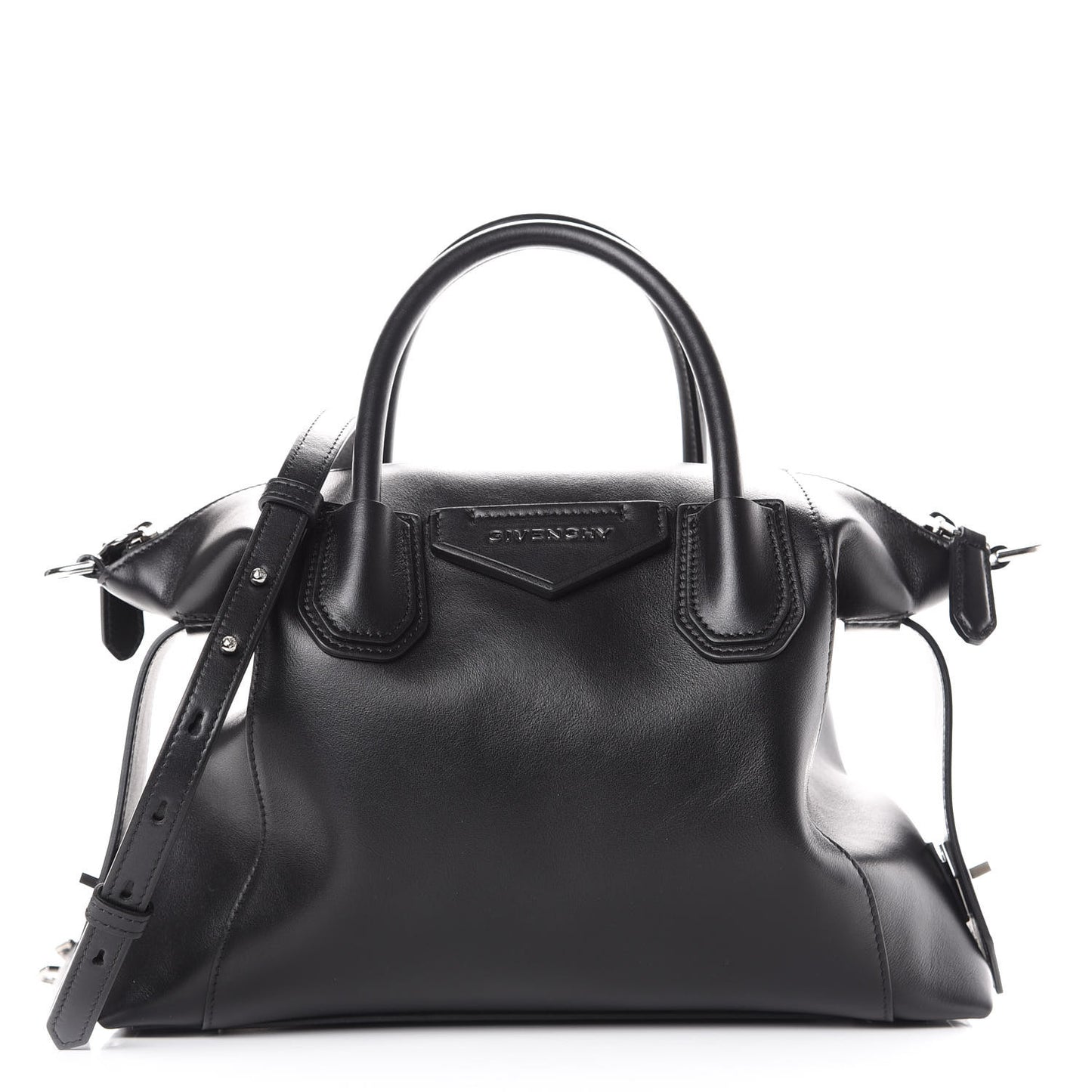 Smooth Calfskin Small Soft Antigona Black