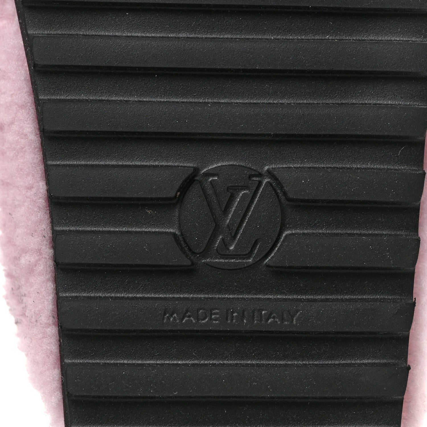 Louis Vuitton Shearling Calfskin Paseo Flat Comfort Sandal 37 Pink 6 of 8