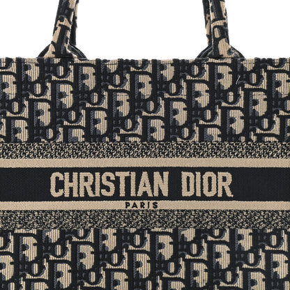 Christian Dior Oblique Small Book Tote Blue Multicolor 8 of 10