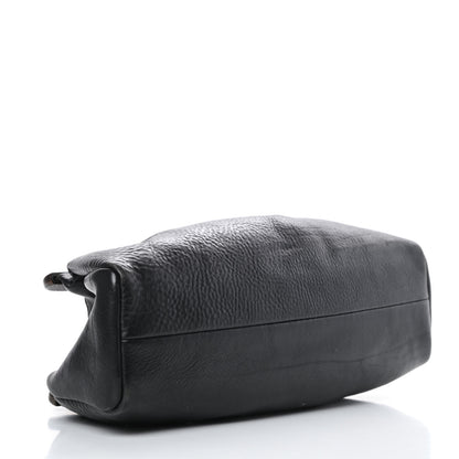 Gucci Buffalo Wood Handle Doctor Bag Black 4 of 16