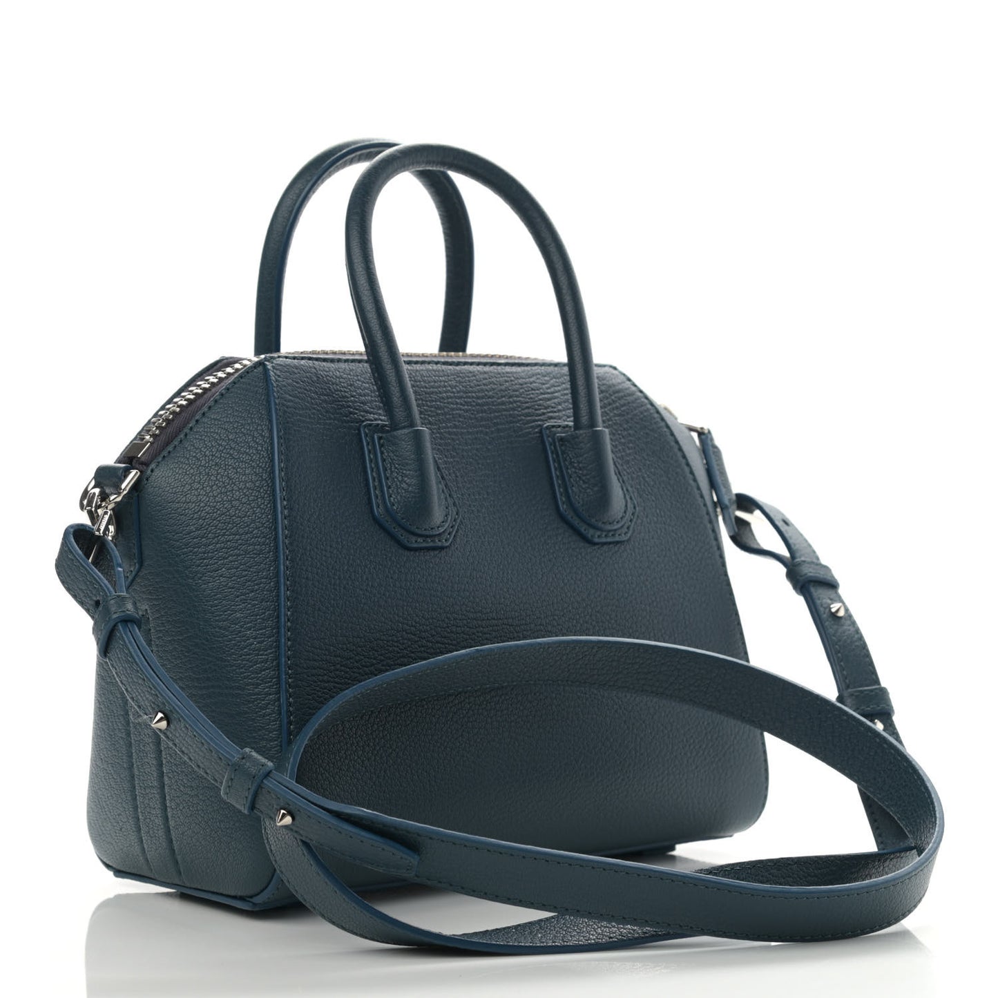Sugar Goatskin Mini Antigona Mineral Blue