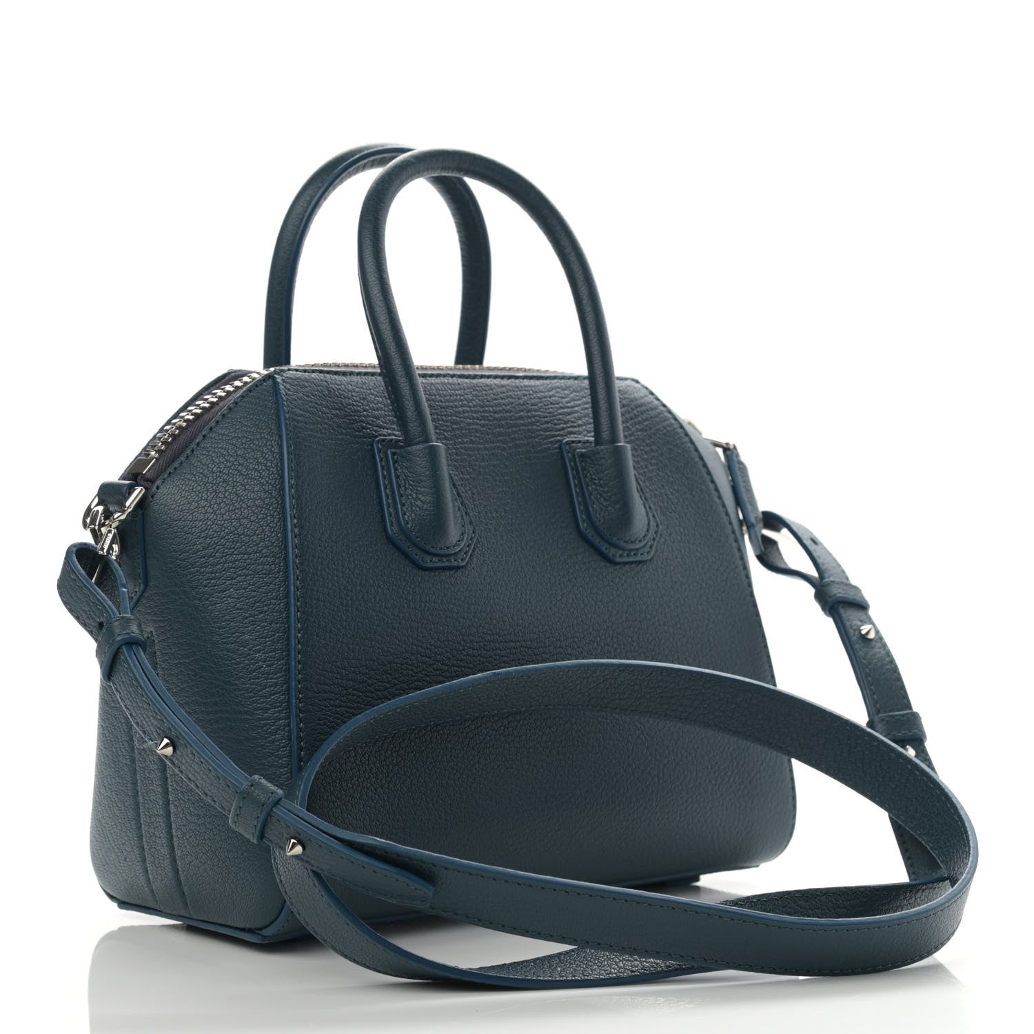 Givenchy Sugar Goatskin Mini Antigona Mineral Blue 2 of 11