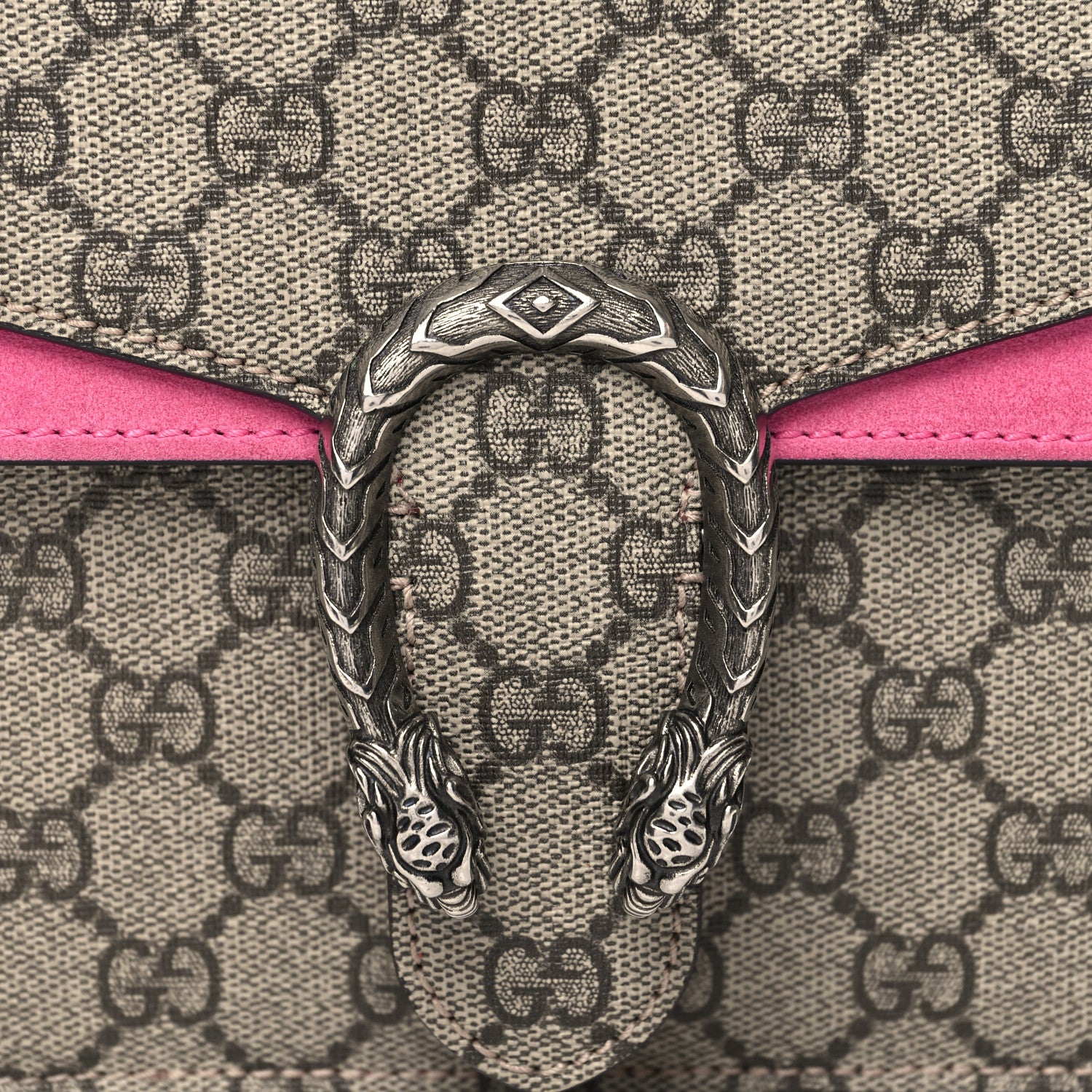 Gucci GG Supreme Monogram Mini Dionysus Shoulder Bag Pink 8 of 11