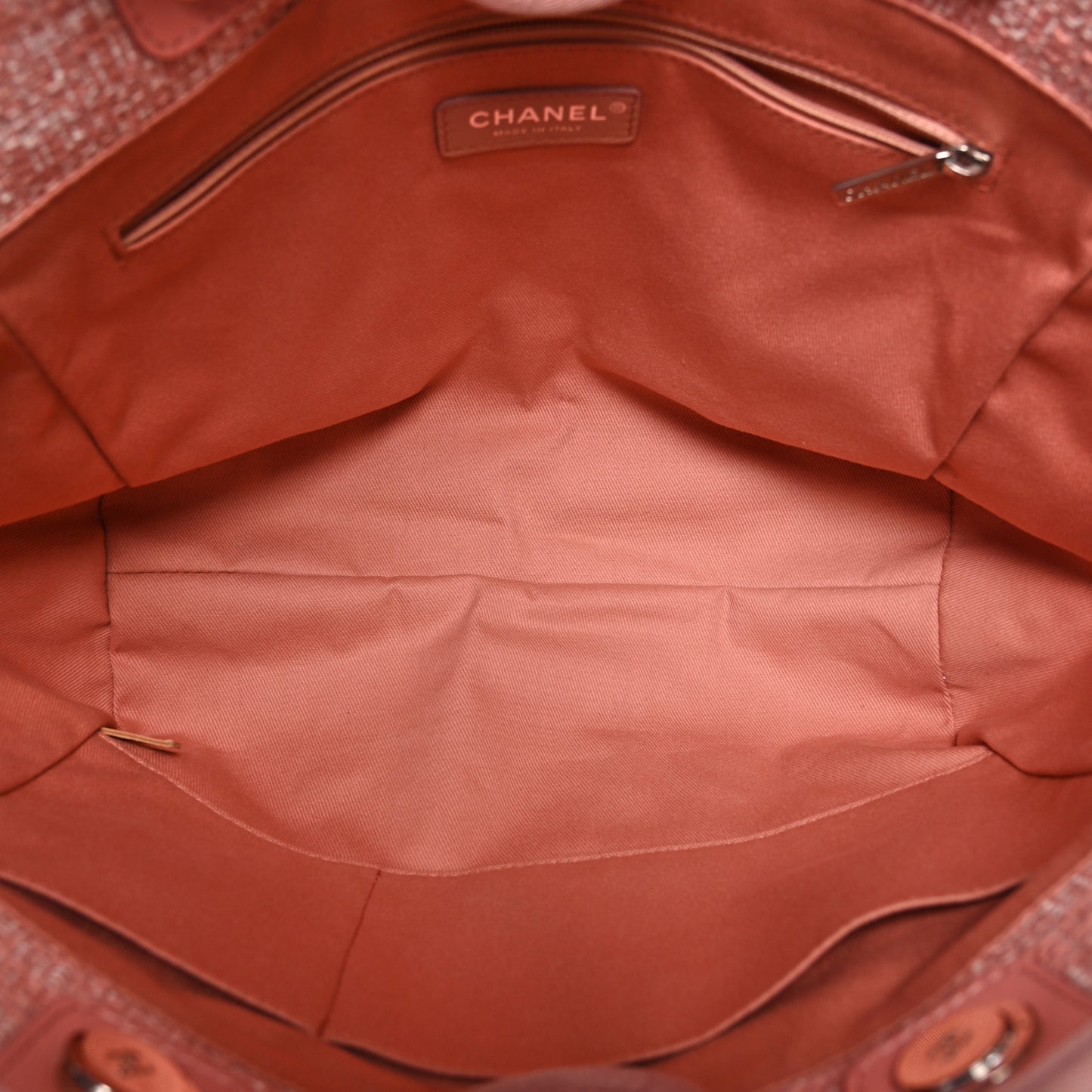 Straw Lurex Small Deauville Tote Pink