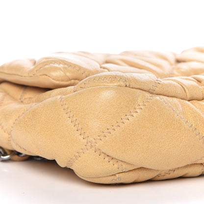 Chanel Calfskin Quilted Medium Bubble Quilt Flap Bag Beige 6 of 14