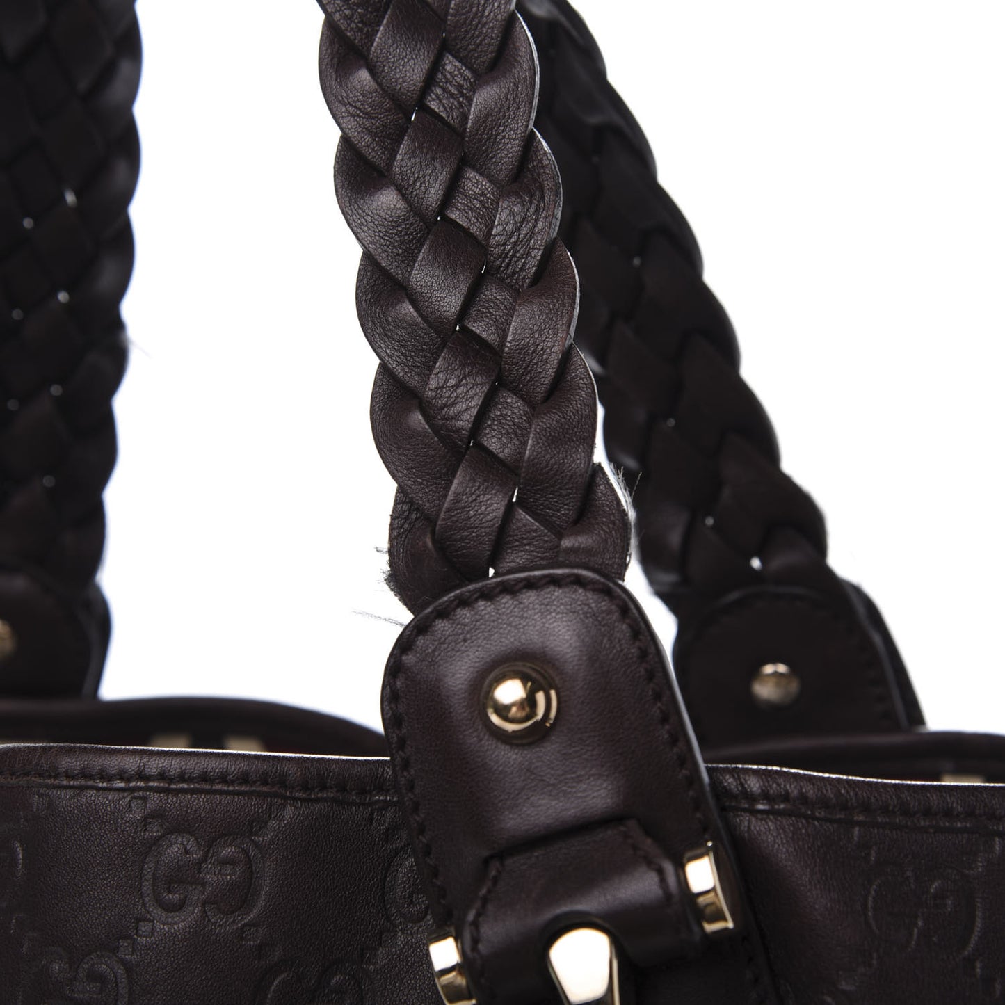 Guccissima Pelham Shoulder Bag Chocolate
