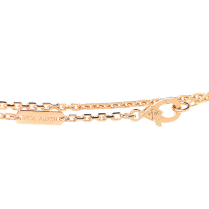 Van Cleef & Arpels 18K Yellow Gold Black Onyx Magic Alhambra Pendant Necklace 5 of 6