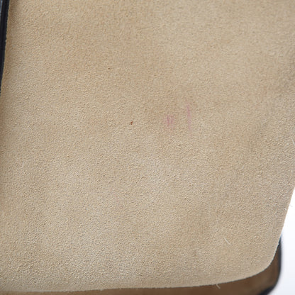 Celine Drummed Calfskin Suede Medium Trapeze Dune 7 of 13