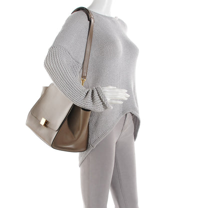Celine Smooth Calfskin Medium Trapeze Taupe 2 of 8