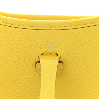 Hermes Taurillon Clemence Evelyne TPM Lime 6 of 11