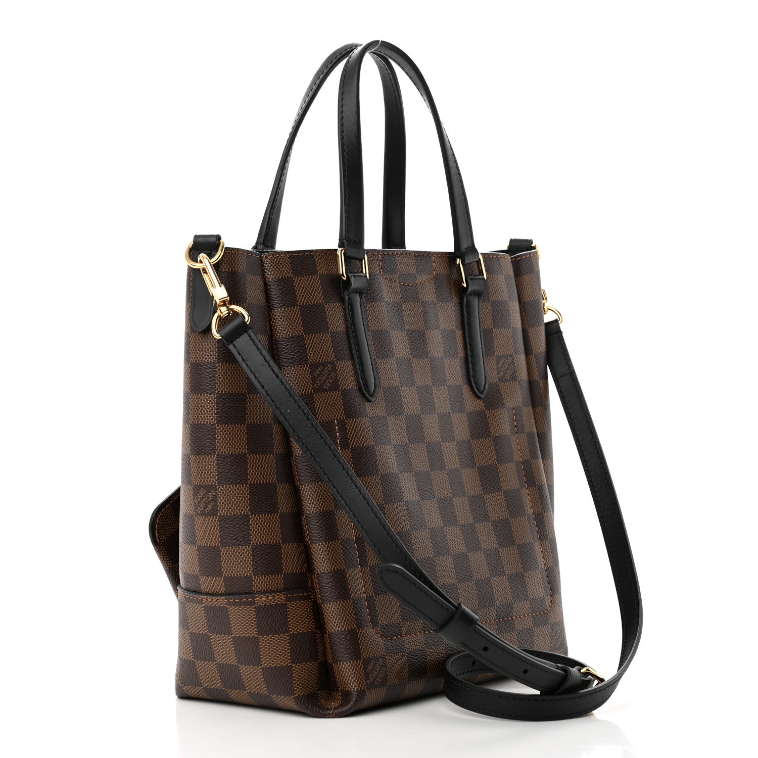 Louis Vuitton Damier Ebene Belmont PM Black 3 of 9