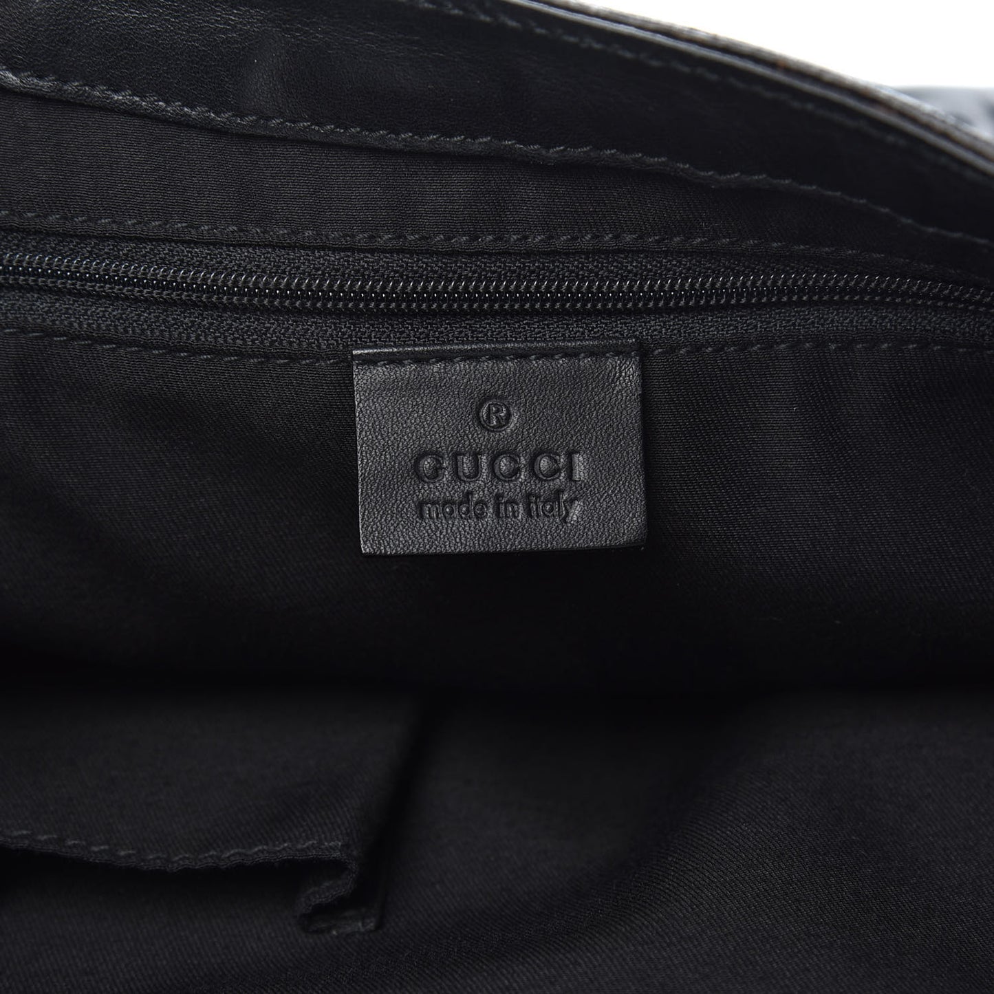 Calfskin Large D Gold Ring Shoulder Bag Black