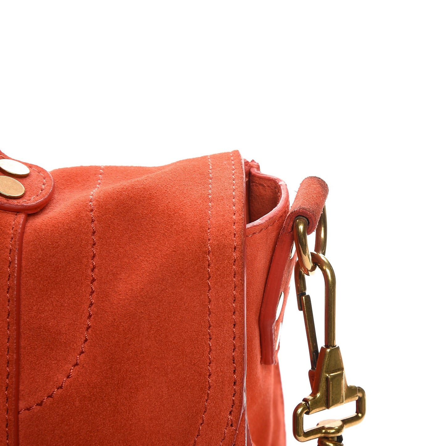 Suede PS1 Medium Satchel Orange
