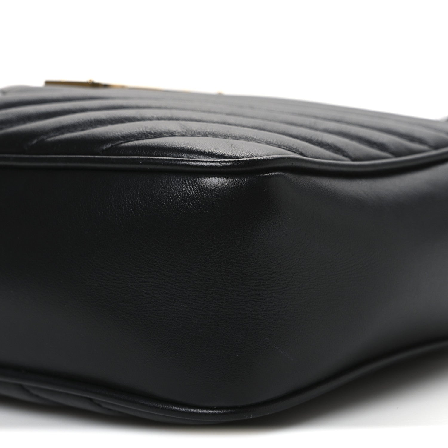 Saint Laurent Calfskin Matelasse Monogram Lou Camera Bag Black 10 of 12