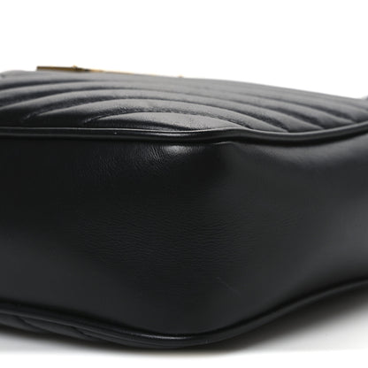 Saint Laurent Calfskin Matelasse Monogram Lou Camera Bag Black 10 of 12
