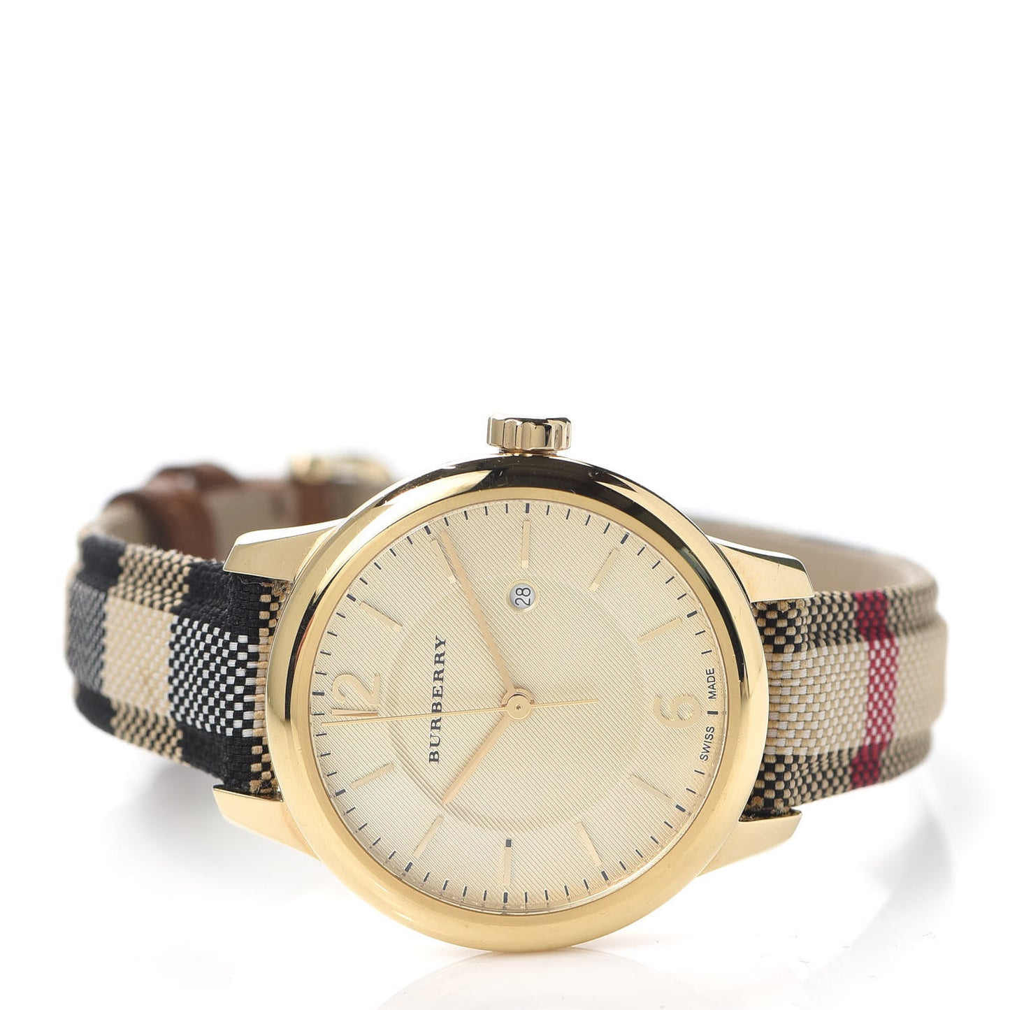 Stainless Steel Calfskin 32mm Quartz Watch Beige BU10104