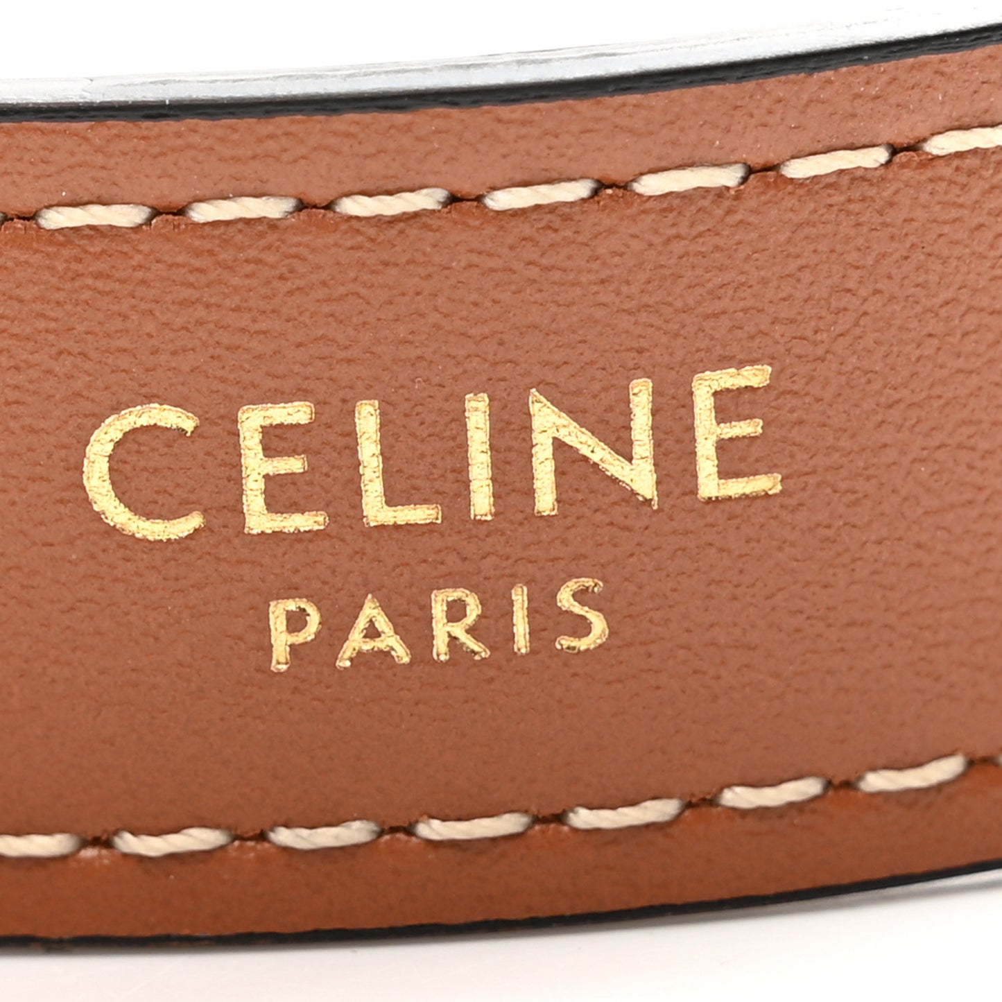 Triomphe Canvas Calfskin Ava Shoulder Bag Tan