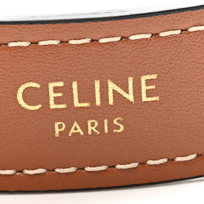 Celine Triomphe Canvas Calfskin Ava Shoulder Bag Tan 6 of 12