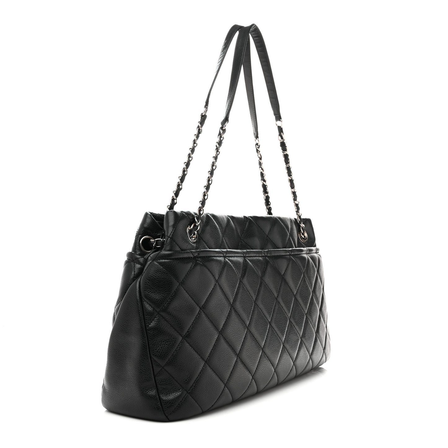 Caviar Quilted CC Timeless Soft Tote Black