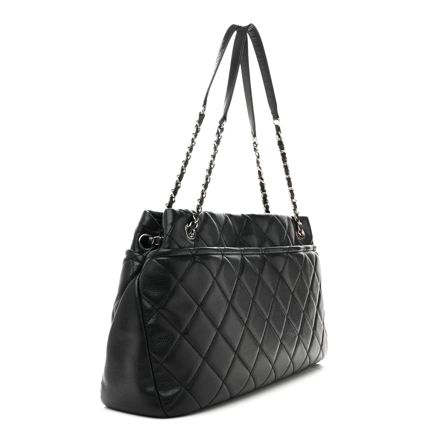 Chanel Caviar Quilted CC Timeless Soft Tote Black 3 of 13
