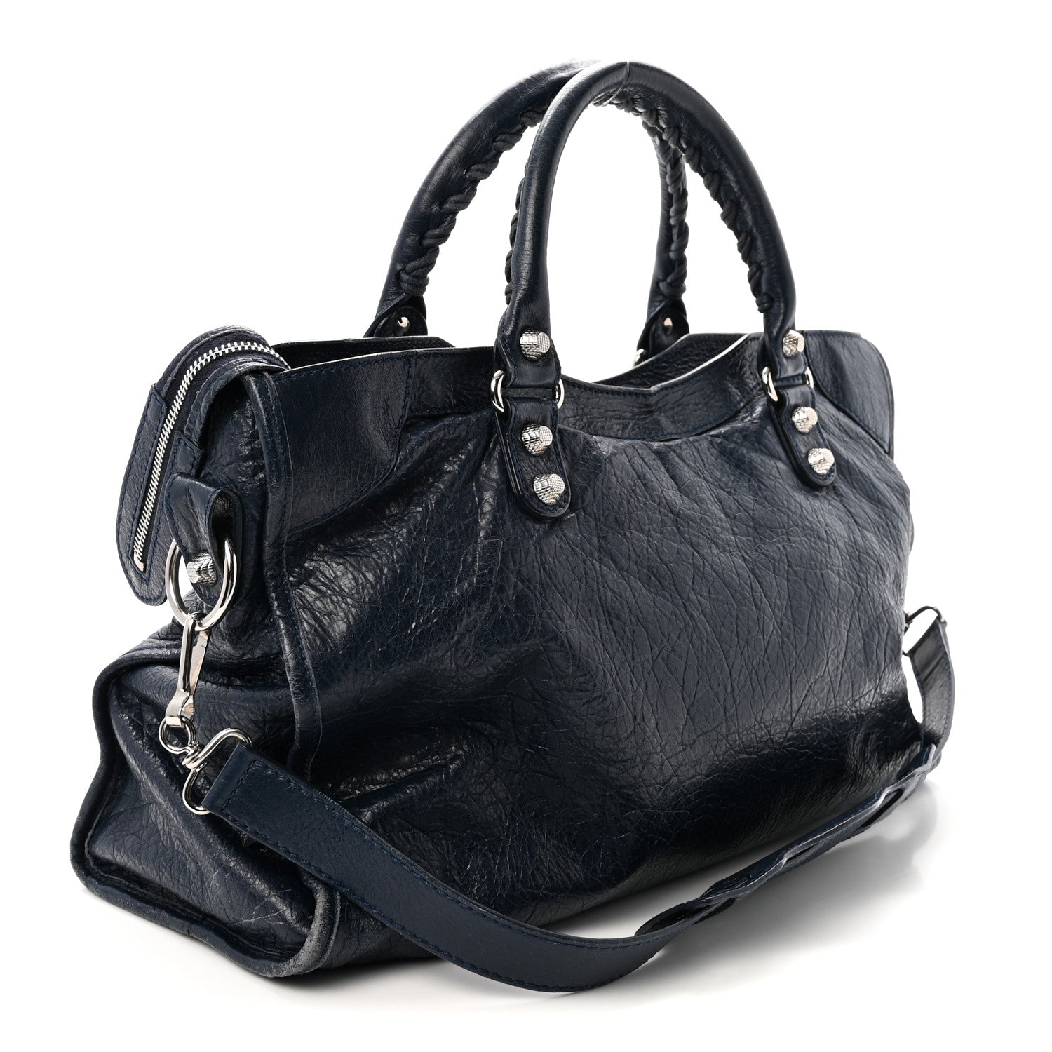 Balenciaga Agneau Giant 12 Silver Hardware City Bleu Obscur 3 of 10