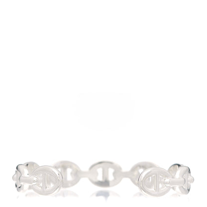 Hermes Sterling Silver MM Chaine d'Ancre Enchainee Cuff Bracelet SH 3 of 6