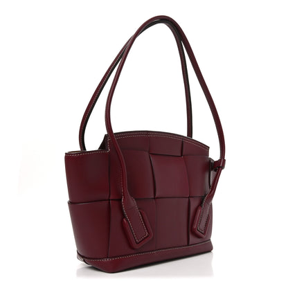 Bottega Veneta Calfskin Mini Maxi Intrecciato Arco Burgundy 3 of 11