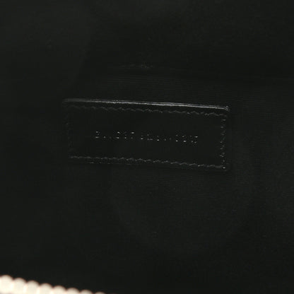 Saint Laurent Calfskin Crocodile Embossed Document Holder Black 6 of 7