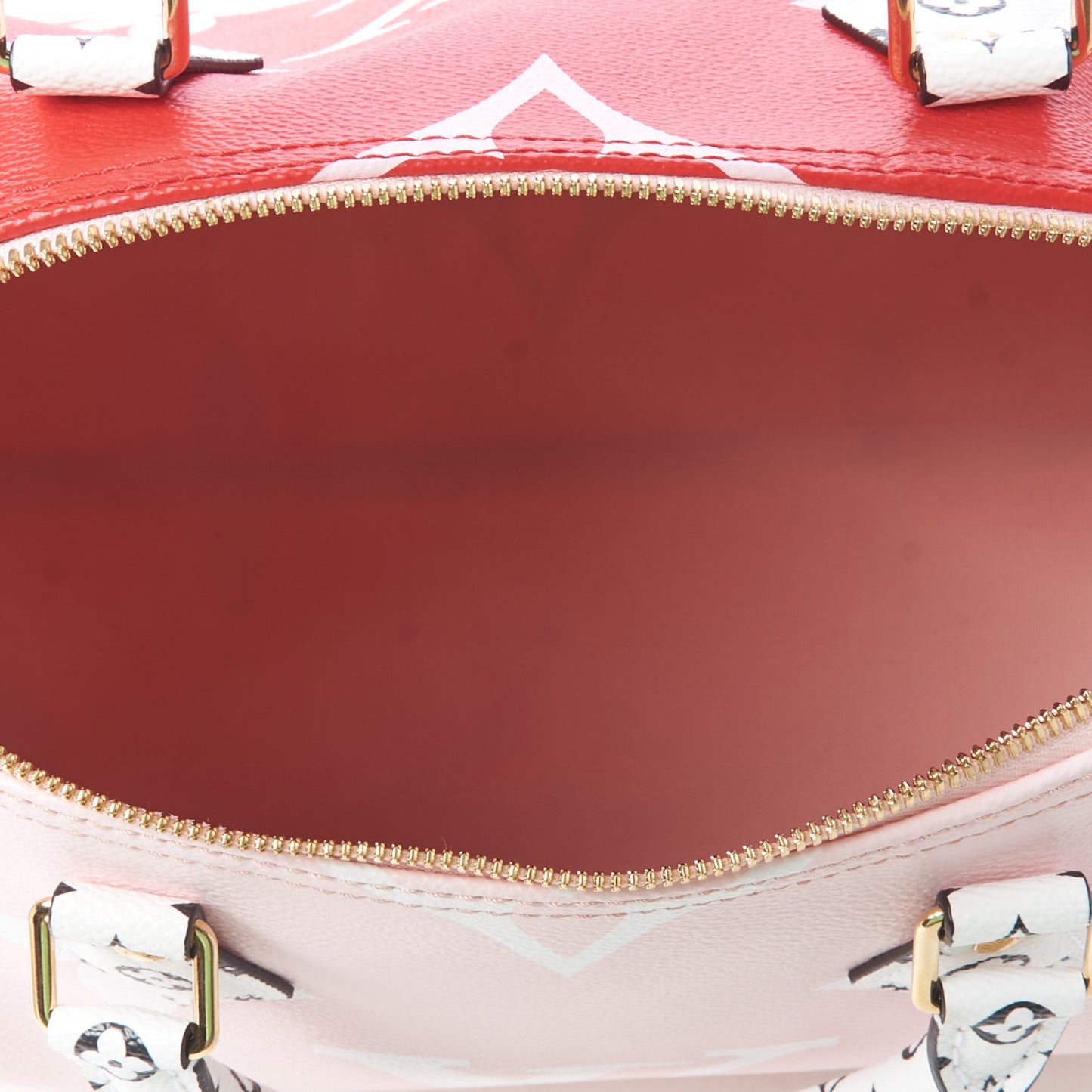 Monogram Giant Speedy Bandouliere 30 Rouge