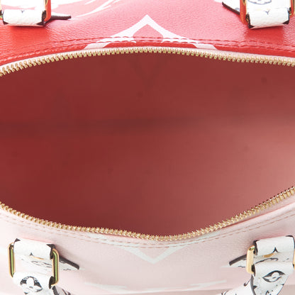 Louis Vuitton Monogram Giant Speedy Bandouliere 30 Rouge 5 of 8