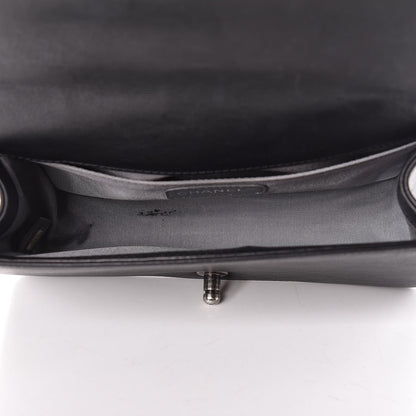 Chanel Calfskin Double Stitch Medium Boy Flap Black 5 of 16