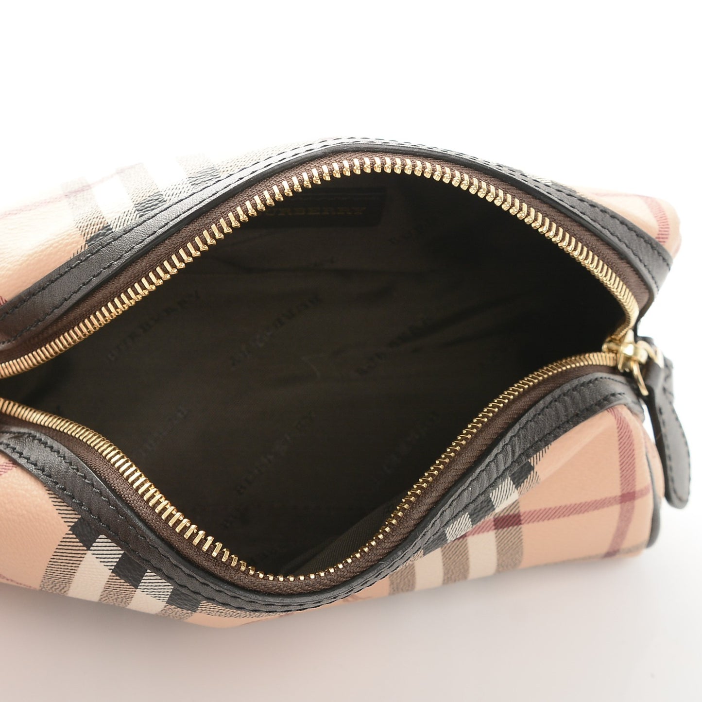 Haymarket Check Evelyn Cosmetic Bag Chocolate
