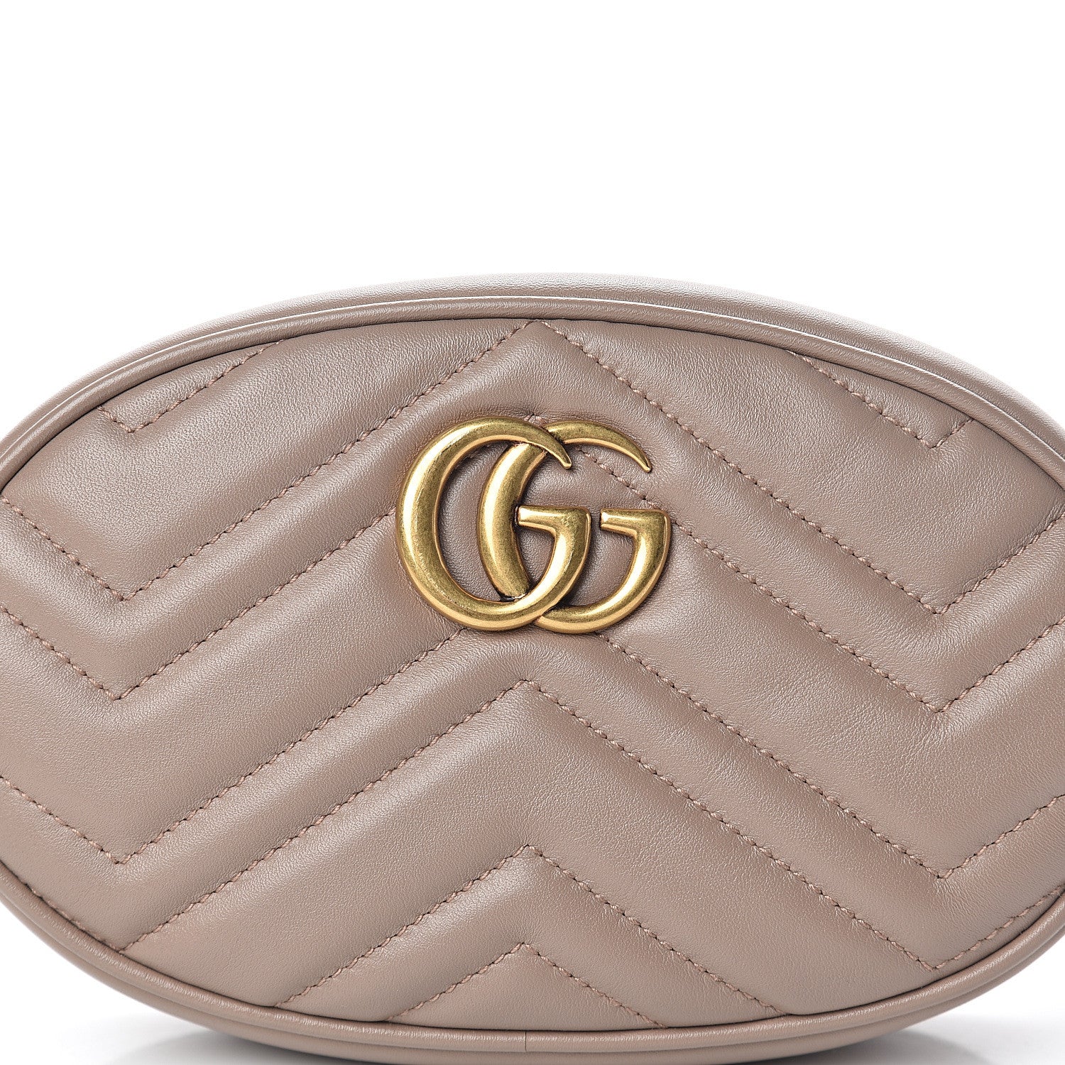 Gucci Calfskin Matelasse GG Marmont Belt Bag 85 34 Porcelain Rose 6 of 8