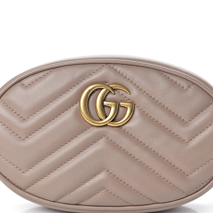 Gucci Calfskin Matelasse GG Marmont Belt Bag 85 34 Porcelain Rose 6 of 8