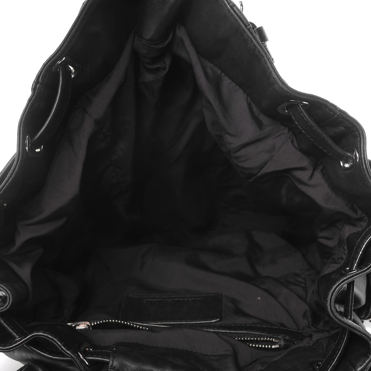 Lambskin Marti Backpack Bag Washed Black Rhodium Hardware