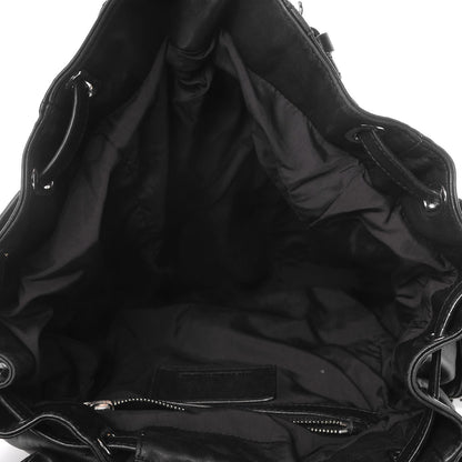Alexander Wang Lambskin Marti Backpack Bag Washed Black Rhodium Hardware 6 of 9