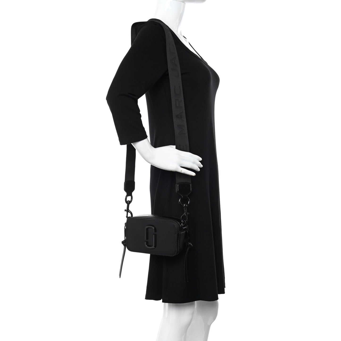 Saffiano Snapshot Camera Bag Black