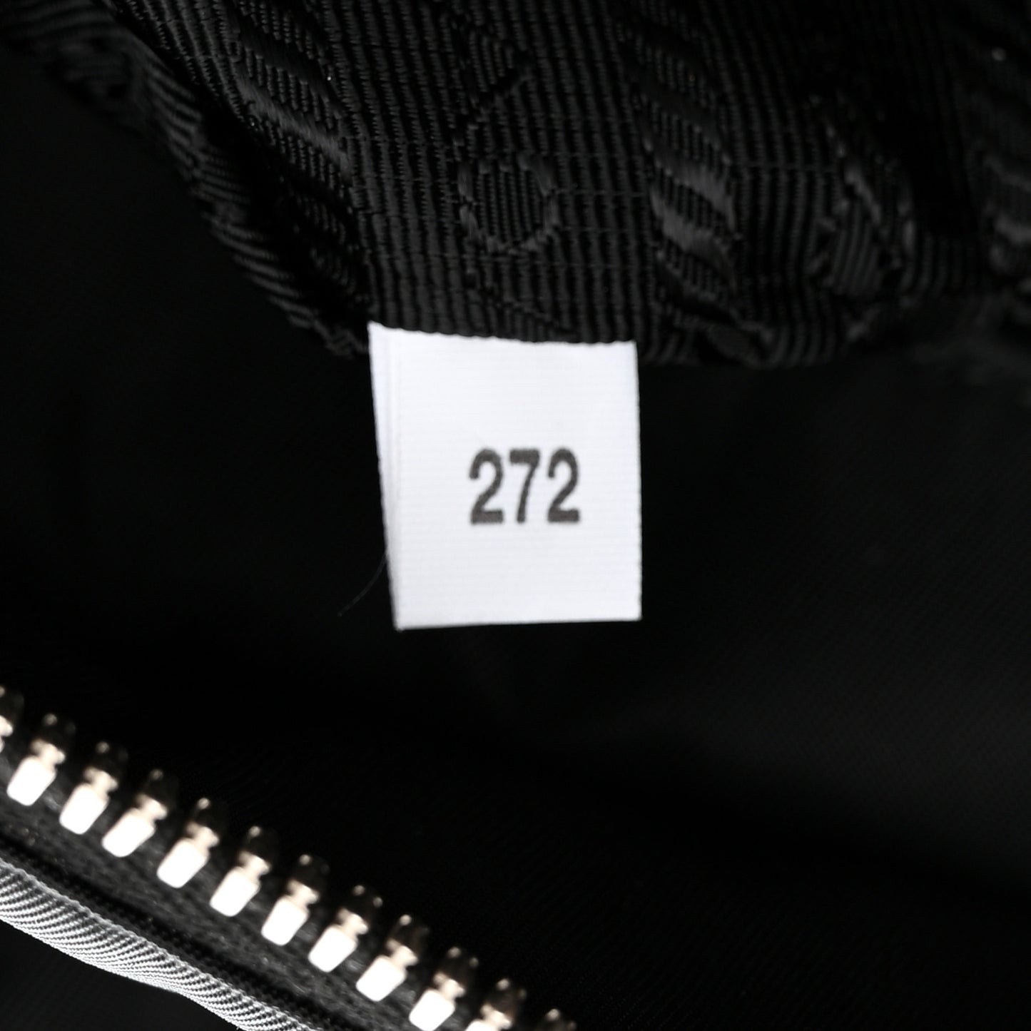 Re-Nylon Nappa Triangle Quilted Padded Small Double Handled Zip Tote Black